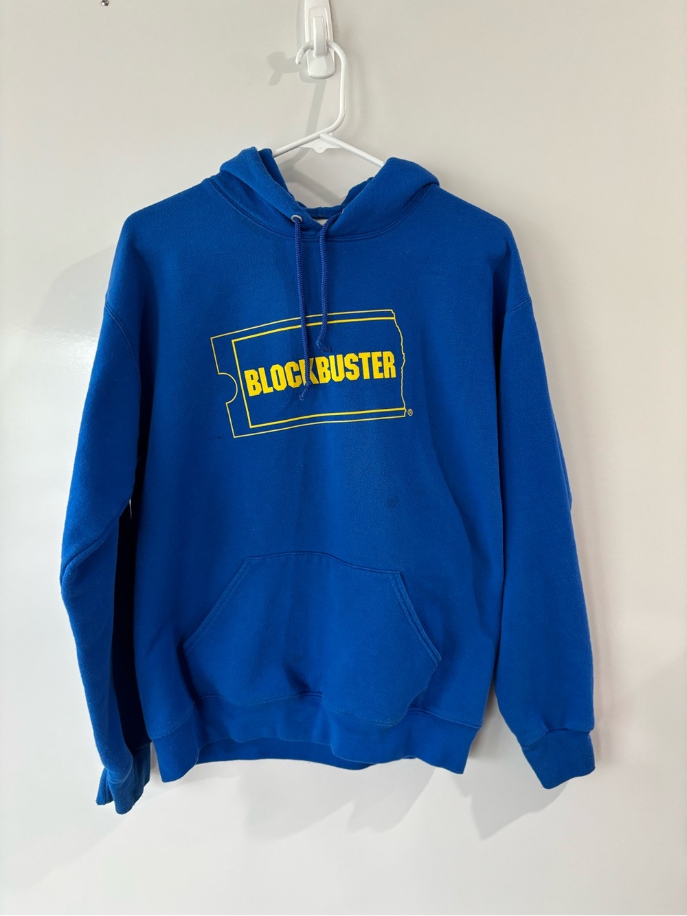 Retro Blockbuster Video Sweatshirt Hoodie - 90s Nostalgia Hooded Sweatshirt SZ M